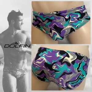 Dolfin Swimsuit  28-32" waist  Nylon/spandex  Gently worn  No size or fabric tag